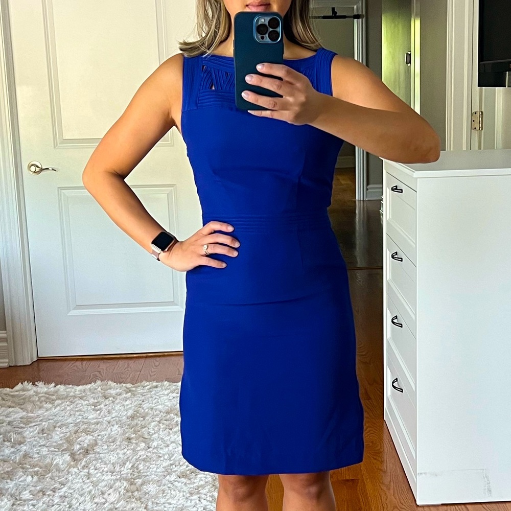 Banana Republic blue knee length dress